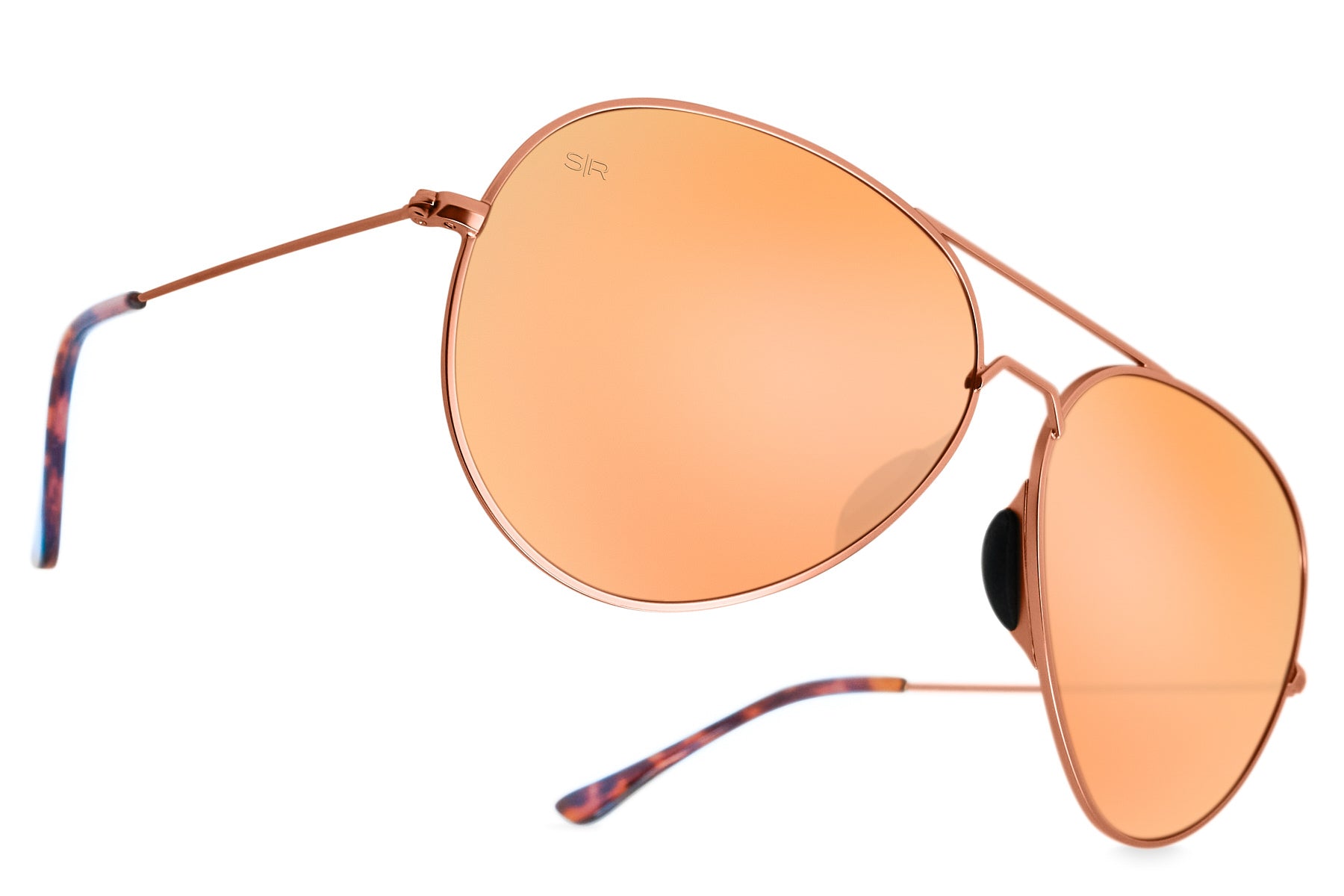 Alternative view of Tangle Free Aviator - Peach Polarized