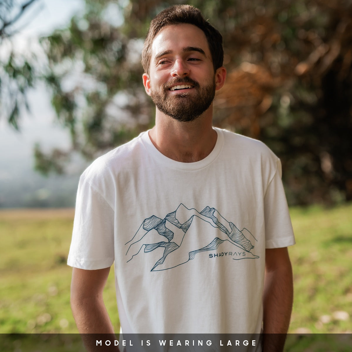 Alternative view of Graphic T-Shirt - Mountainscape White