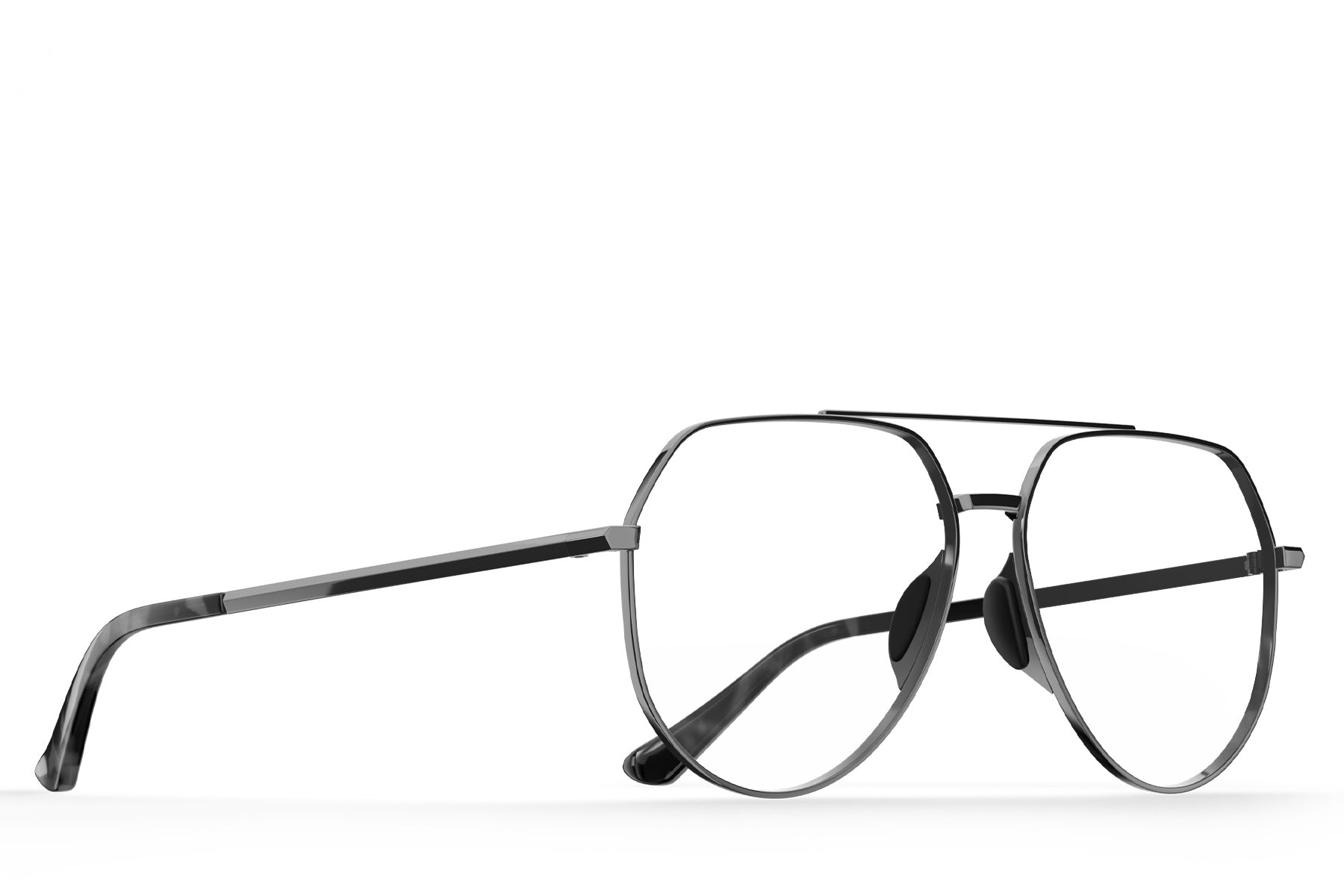 Alternative view of Tangle Free Aviator Hex Rx - Silver