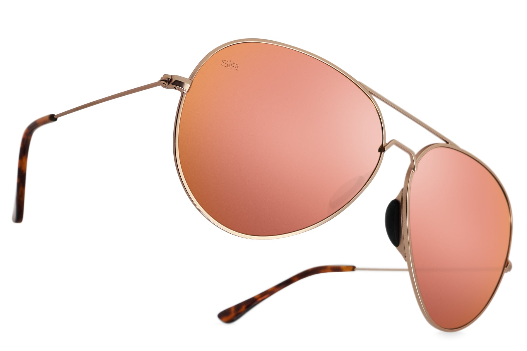 Alternative view of Tangle Free Aviator - Rose Gold Polarized