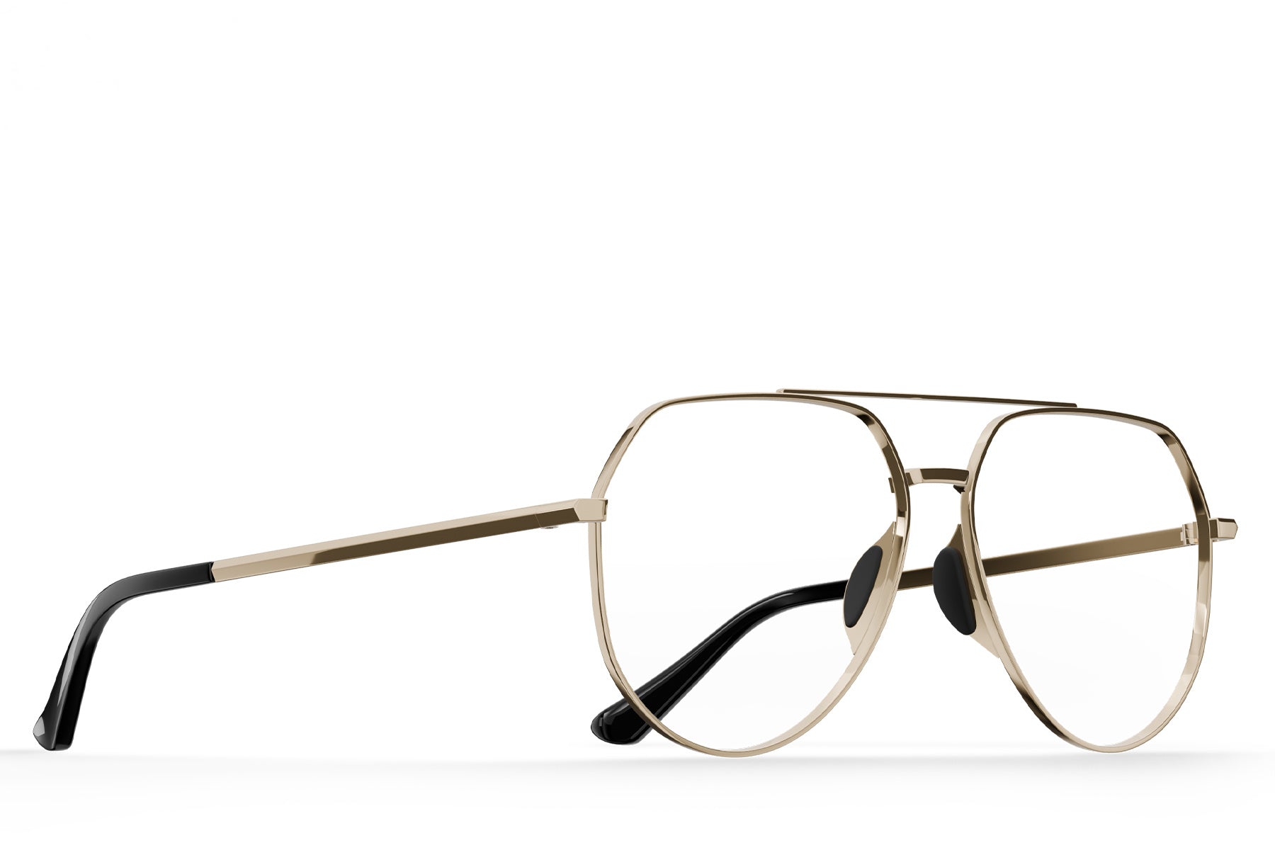 Alternative view of Tangle Free Aviator Hex Rx - Gold